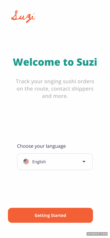 Animated Prototype of Sushi Ordering App