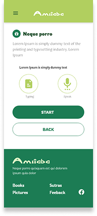 Menu and Product Listing